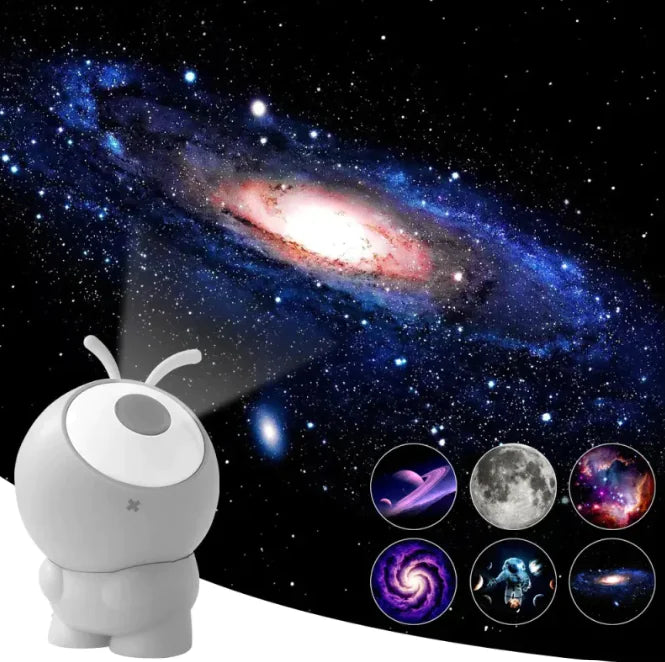 Rechargeable Galaxy Projector Lights 6in1 LED Planetarium Starry Sky Night Lights Rotating Constellation Projector Lamp Decor