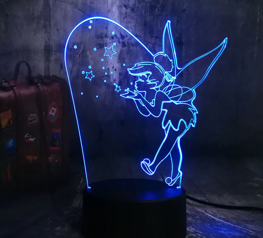 Colorful 3D Night Light - Visual Fairy Lamp