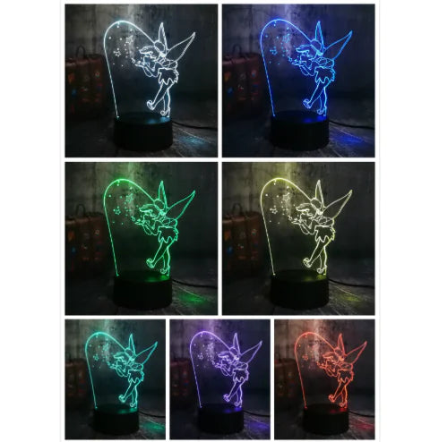 Colorful 3D Night Light - Visual Fairy Lamp
